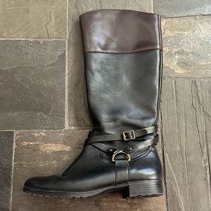 Two-tone Lauren Ralph Lauren riding boots